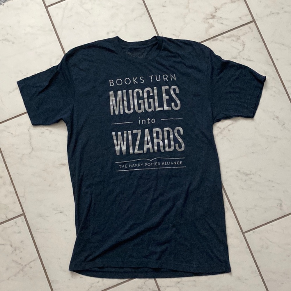 Harry Potter quote “Books Turn Muggles Into Wizards” soft graphic tee